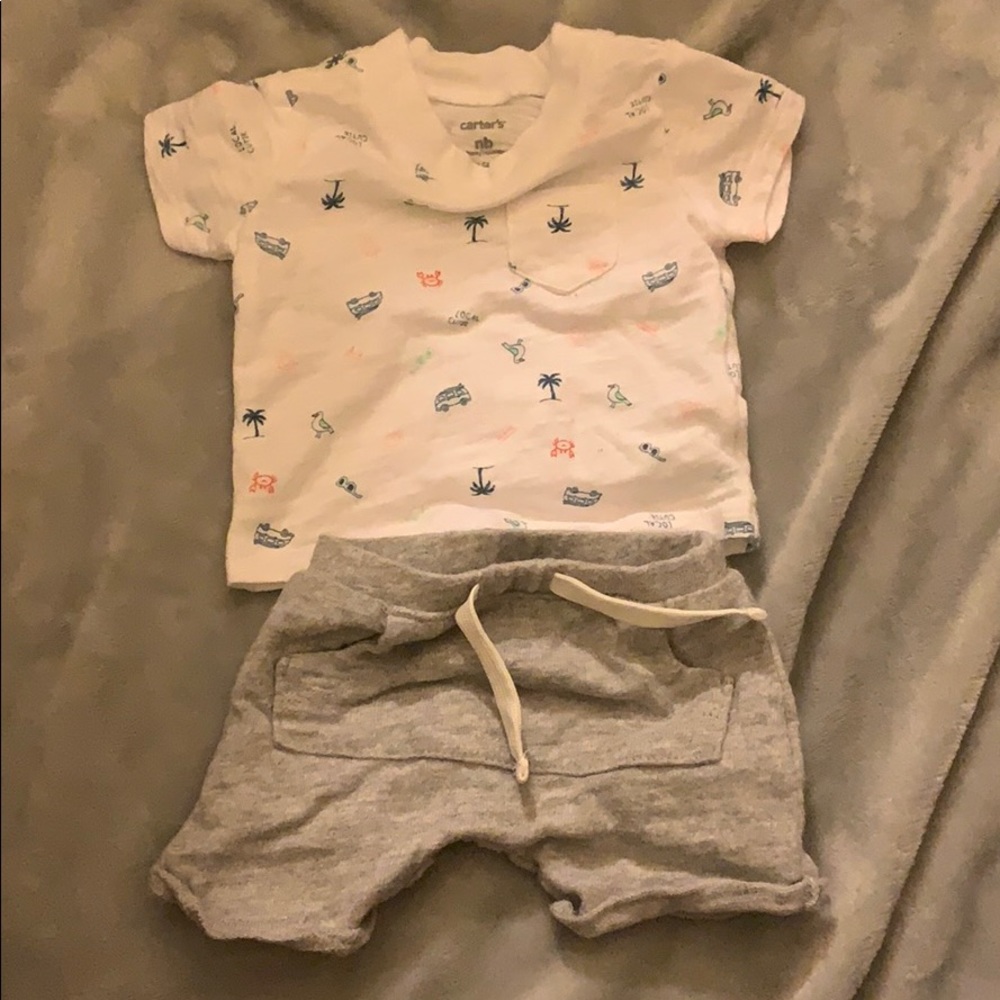 New born carters matching set